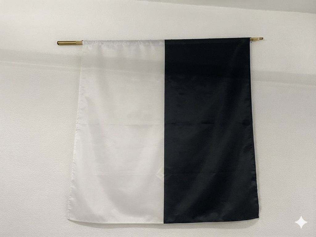 Drapeau cantonal pour le lancer de drapeau, acétate, cousu/appliqué