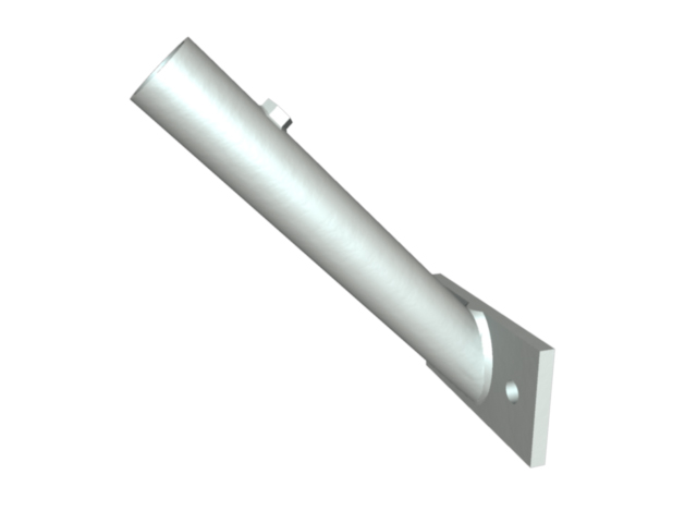 Wall bracket 35 mm, 30° for 1 flagstaff