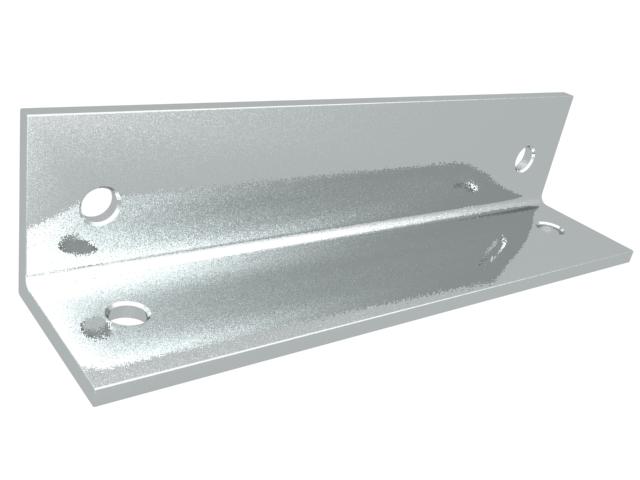 Angle bracket for canopy bracket, for 3 flagstaffs