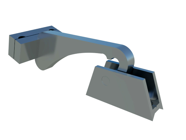Rope stand-off lockable anodised