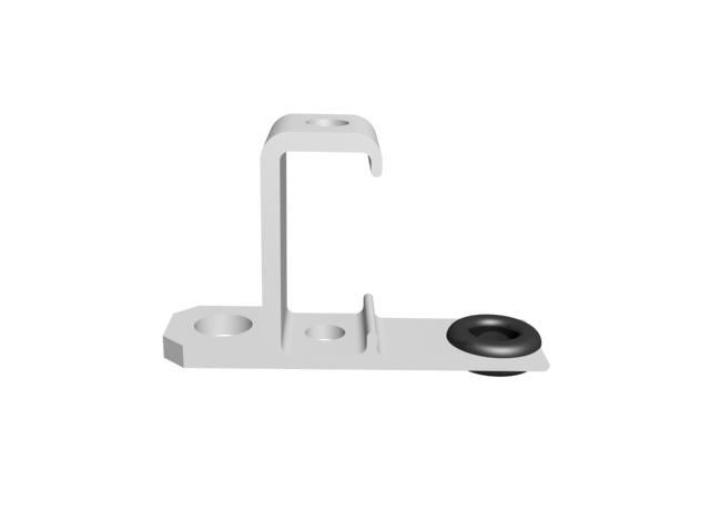 Morsetto di giunzione per cima in nylon bianco
