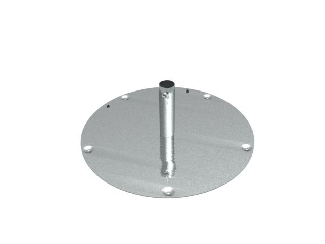 Piastra da pavimento rotonda per Ø 45 mm
