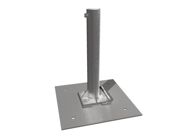 Platine basculante toit plat 80 mm