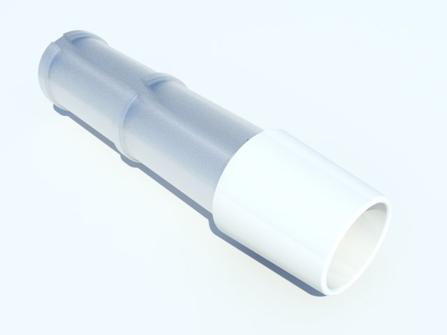 Verbindungsstück Ø 60/80 mm weiss