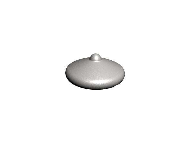 End cap cast aluminium Ø 60 mm