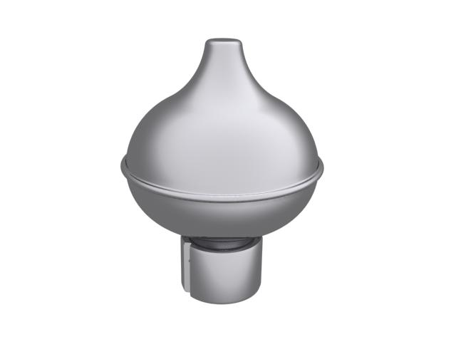 Pommeau en aluminium Ø 80 mm