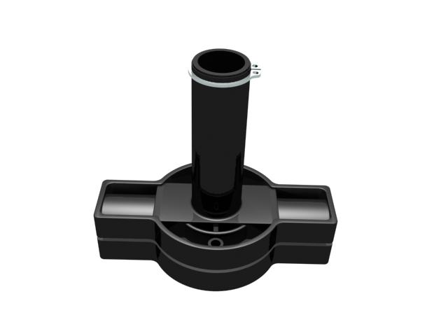 Pommeau rotatif plastique pour potence standard