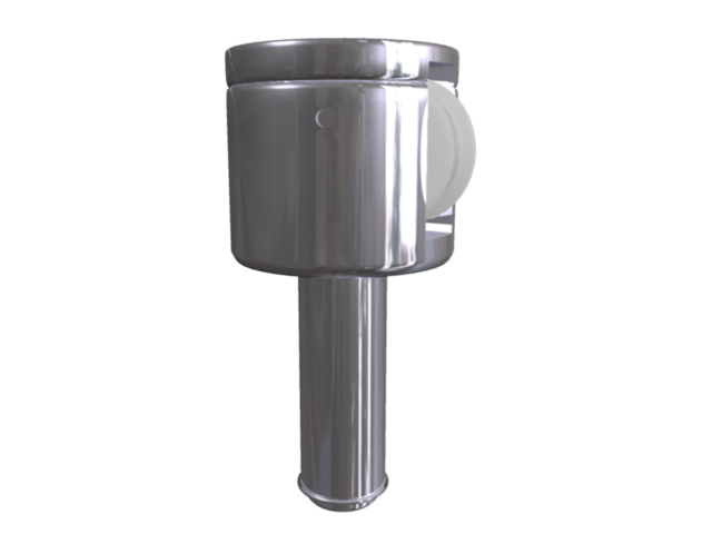 Aluminium-Drehkopf mit Rolle