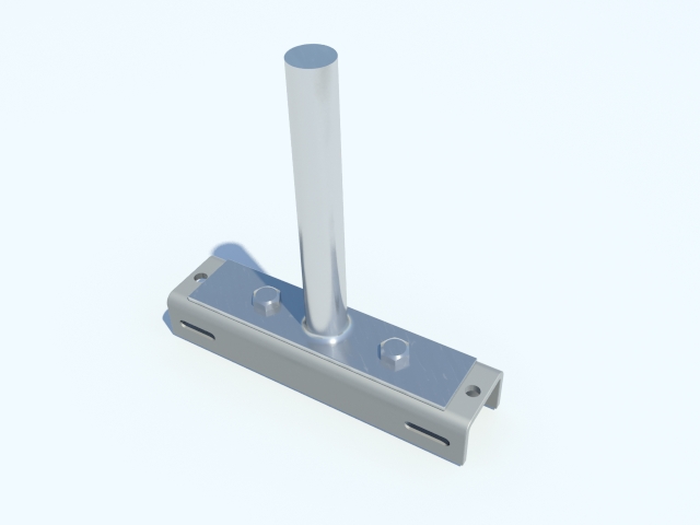 Supporto per lampione / a parete 28 mm, 90°