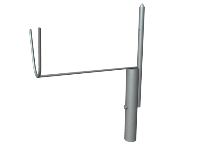 Mounting rod for lamp post swivel arm Comfort