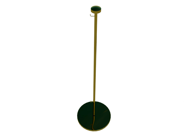 Supporto per banner da tavolo dorato con base dorata