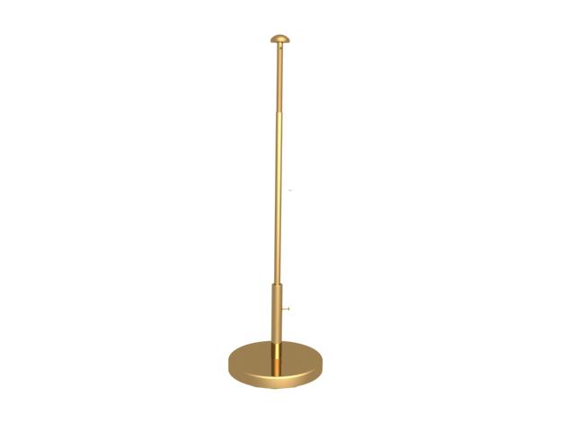 Gold telescopic table stand with gold base