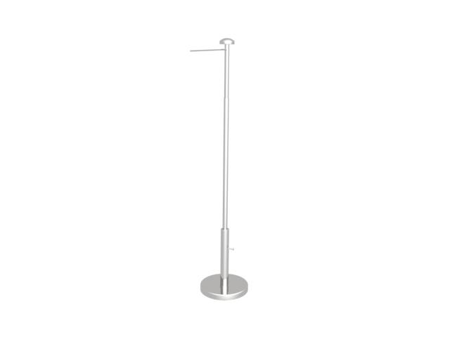 Swivel arm for chrome telescopic table stand with chrome base